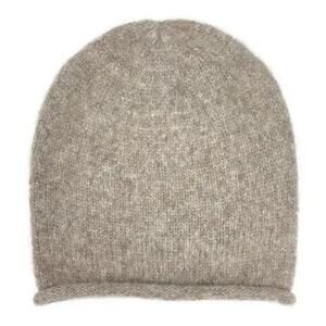 NWT Slate + Salt Baby Alpaca Slouchy Beanie Beige Handmade Sustainable Unisex